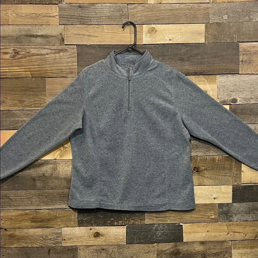 Made for Life Gray Fleece Quarter Zip Up Pullover - Picture 12 of 16